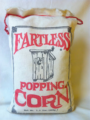 A bag of Fartless Popping Corn