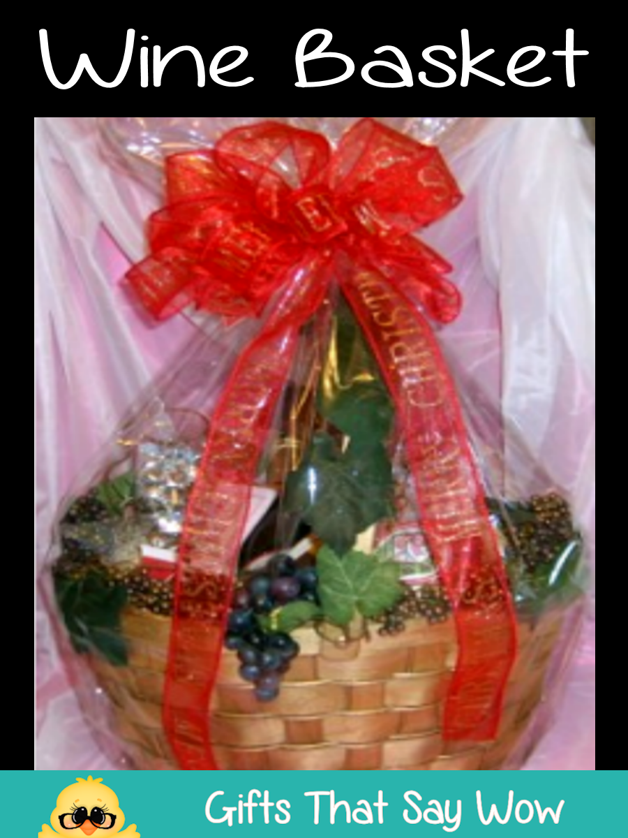 GIFTS THAT SAY WOW Fun Crafts and Gift Ideas Christmas Wine Basket