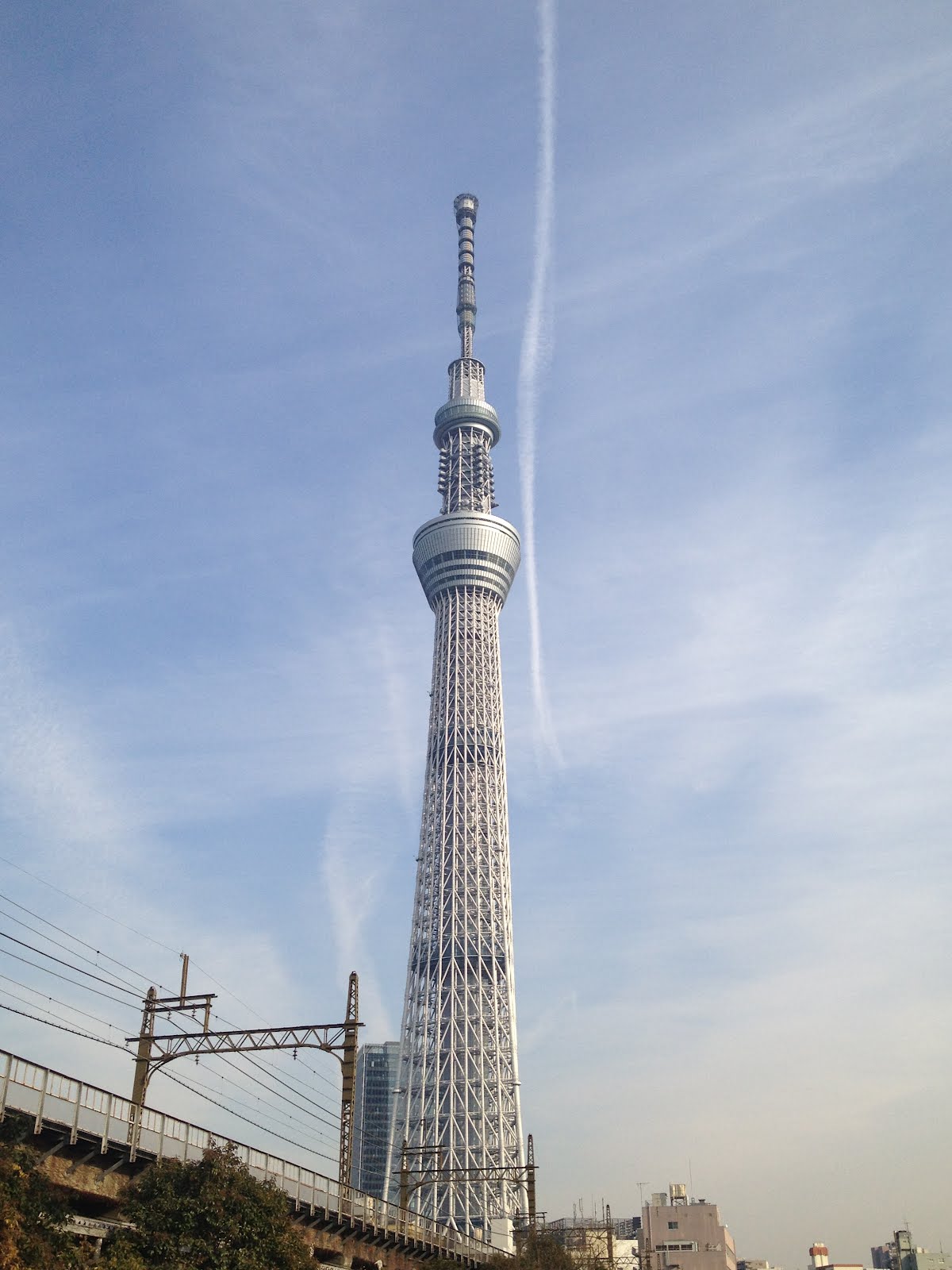 His Factory克のブログ 飛行機雲 東京スカイツリー