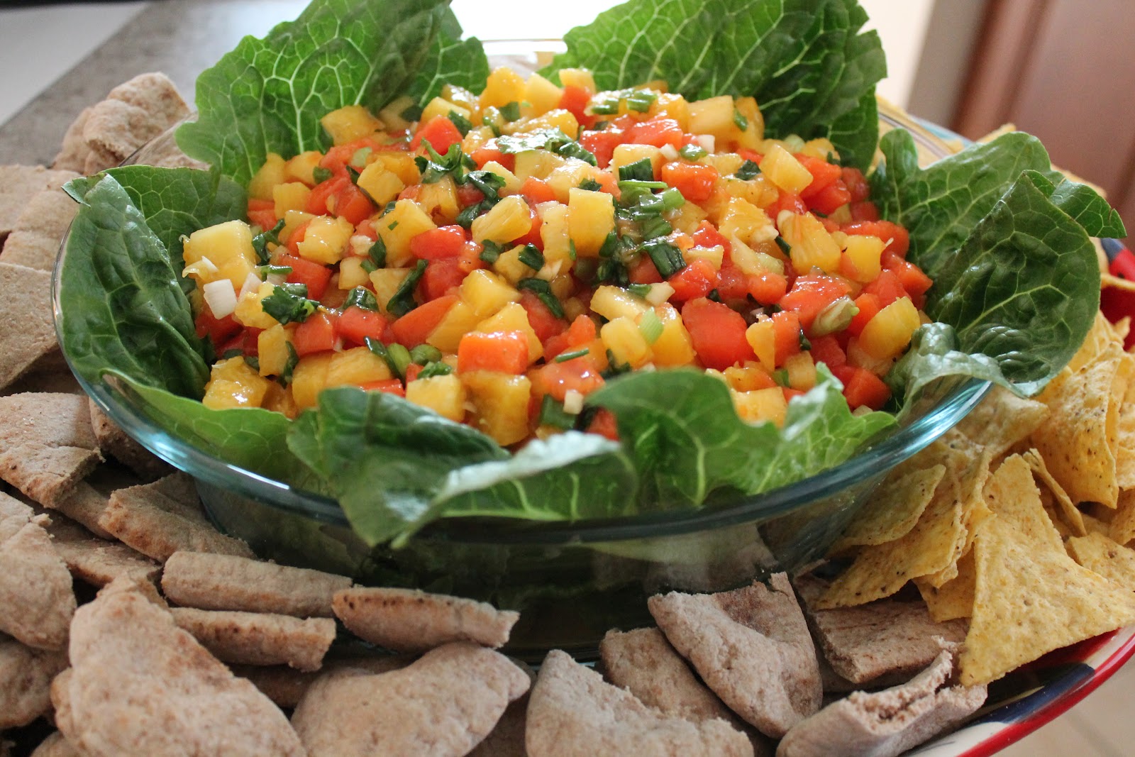 Sumee's Culinary Bites Pineapple Papaya salsa