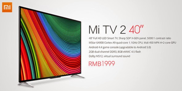 Xiaomi Mi TV 2: Νέα έκδοση με οθόνη 40” Full HD, MIUI OS και τιμή λιγότερο από €300