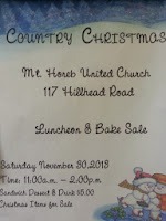 Mt. Horeb United Church Country Christmas Luncheon Poster