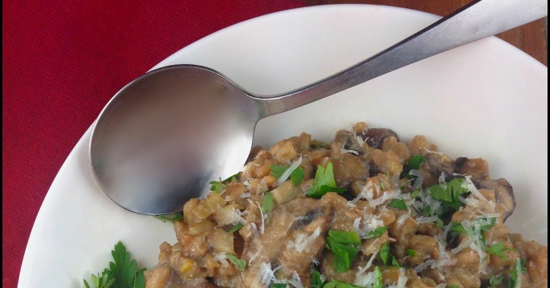 Kahakai Kitchen Nigella's Farro Risotto with Mushrooms and Leeks {One Photo Friday}