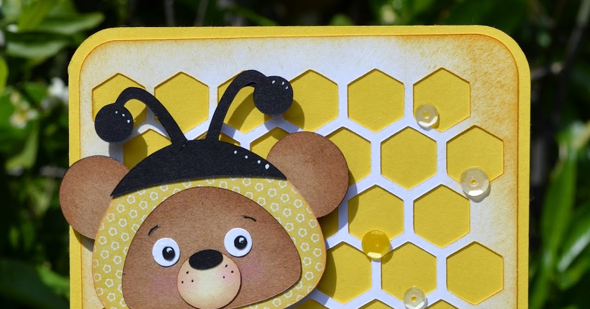 Doxie Mel Designs Bee Bear Card