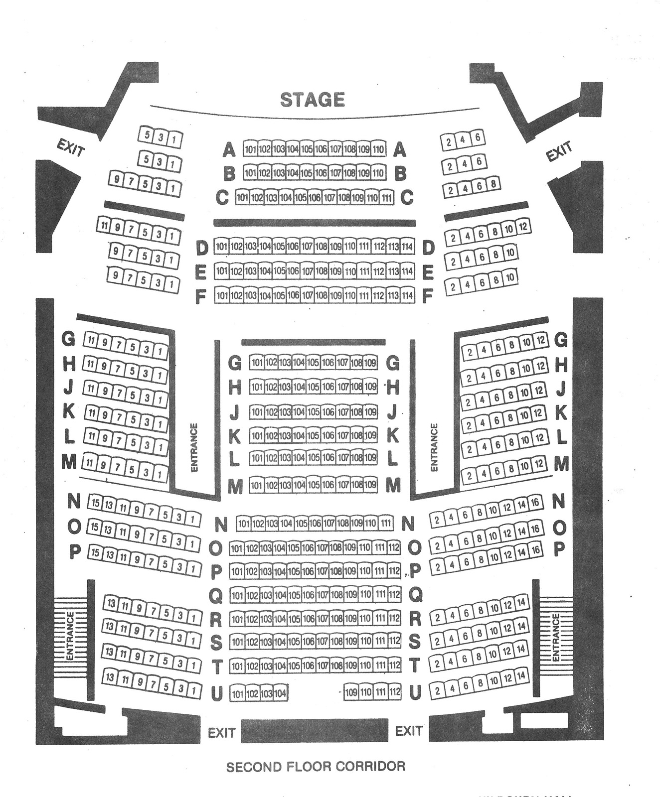 Kodak Center Seating Chart