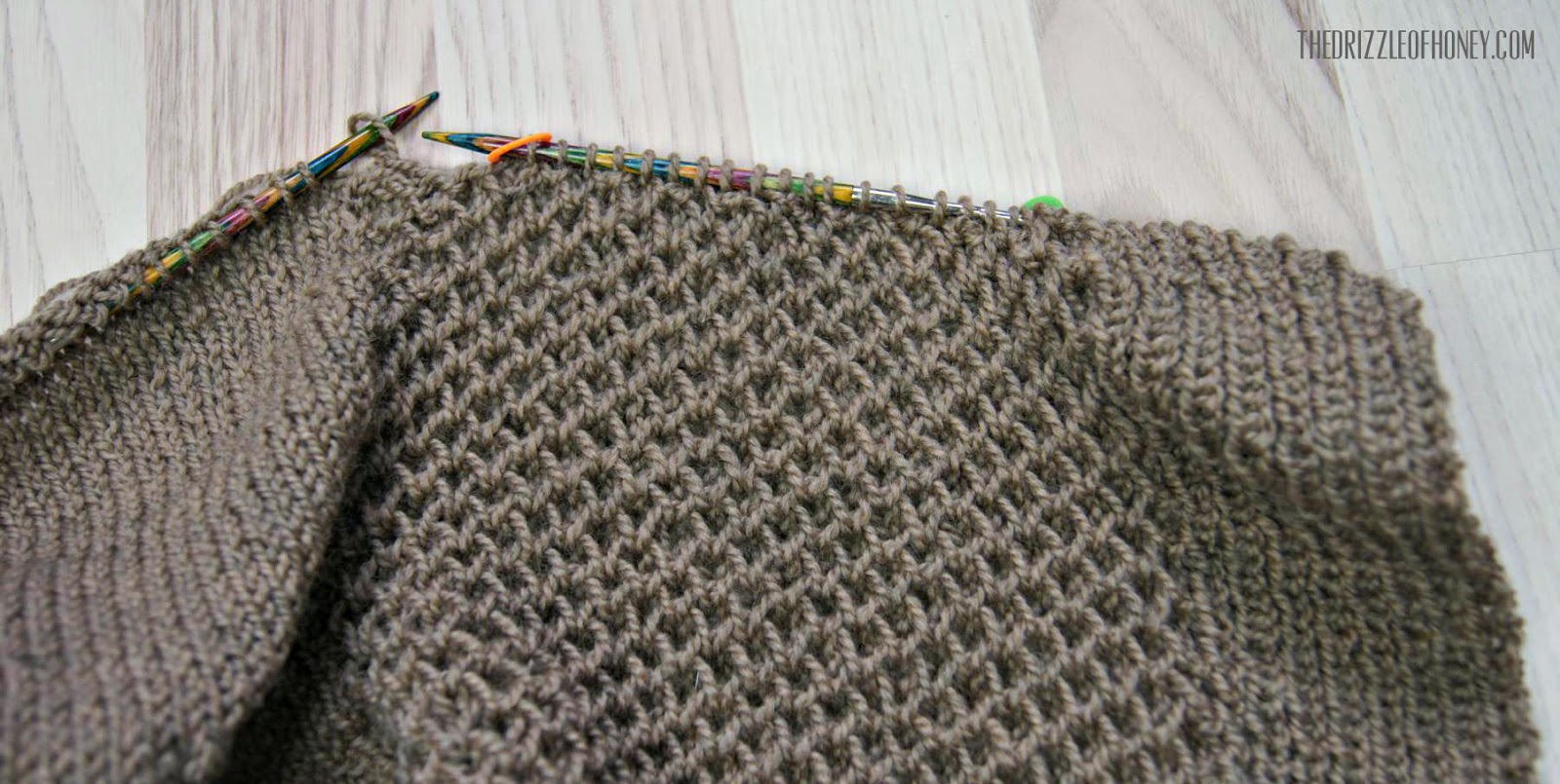 The Drizzle of Honey WIPWednesday How to join sleeves and body