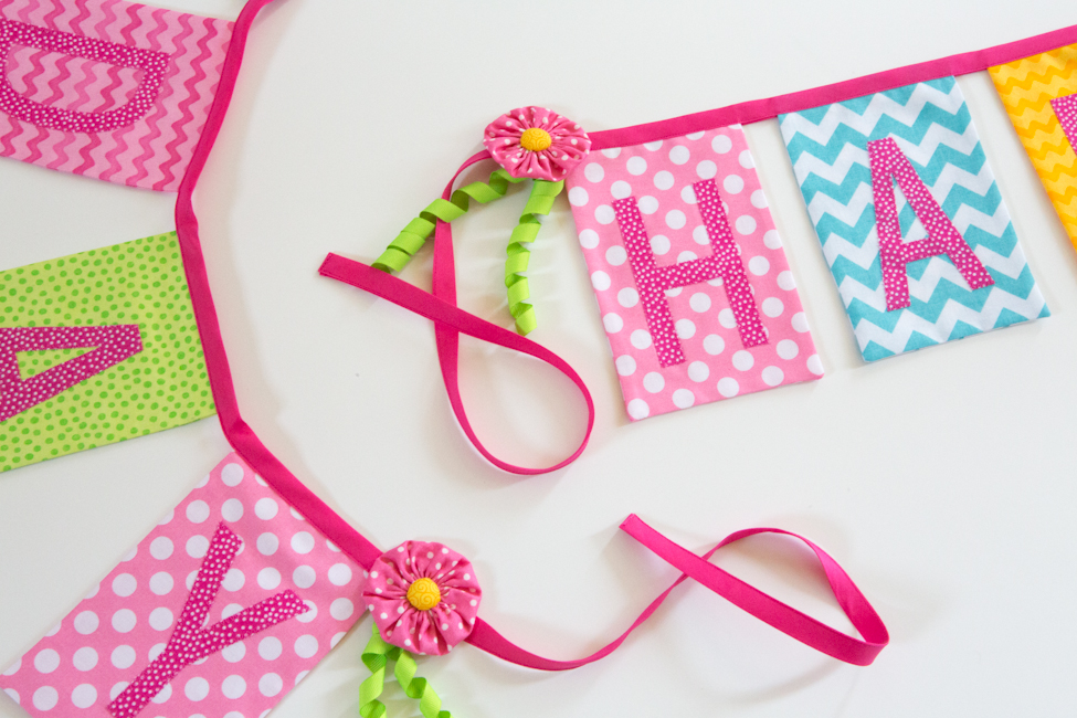 . March 31 Fabric Birthday Banners