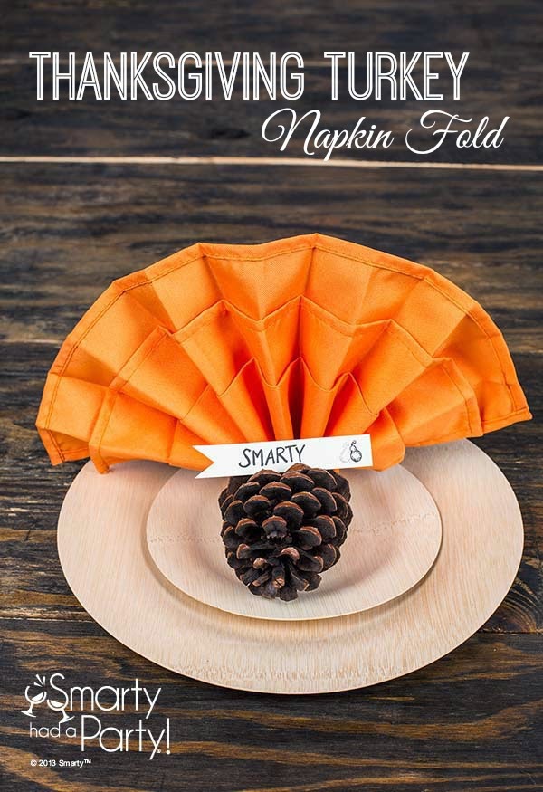 http://blog.smartyhadaparty.com/thanksgiving-turkey-napkin-fold-tutorial/