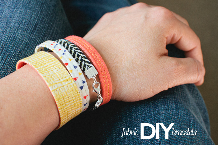 diy: fabric bracelets / LBG STUDIO