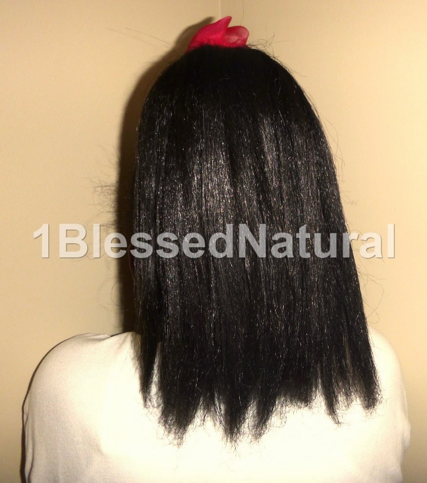 Copyright 2015-1BlessedNatural kids back view of flowered ponytail