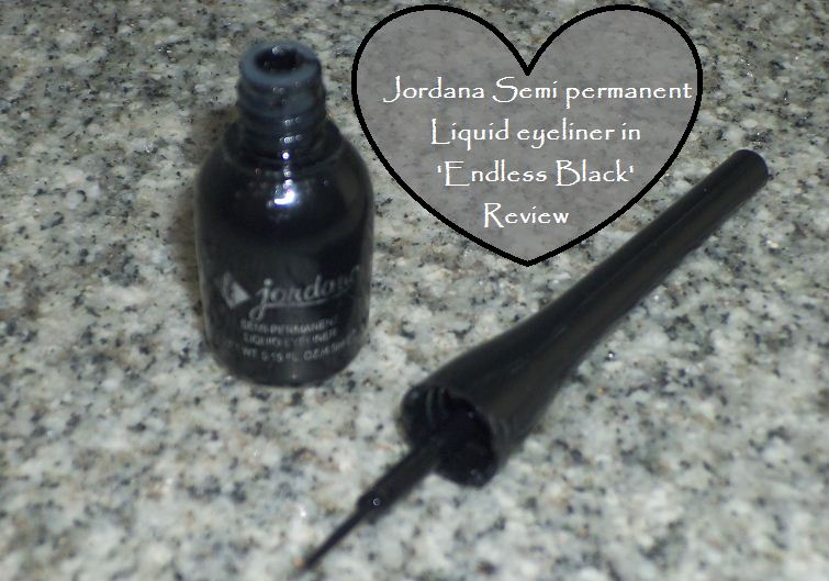 Review Jordana semipermanent liquid eyeliner 04 Endless Black Bling