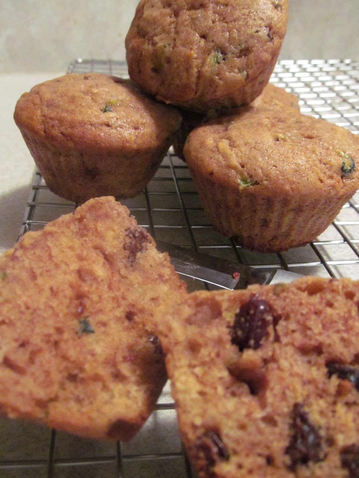The Minister's Wife ZucchiniRaisin Muffins Made in Silicone Muffin