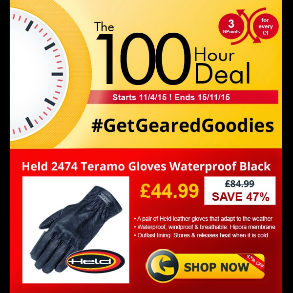 #GetGearedGoodies - Save on The Held Teramo gloves  - www.GetGeared.co.uk