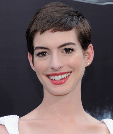 Anne Hathaway Pixie Hairstyle The Dark Knight Rises Beautiful