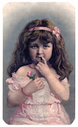 Antique ImageLittle Girl with Exceptionally Pretty Face (beautygirl graphicsfairy)