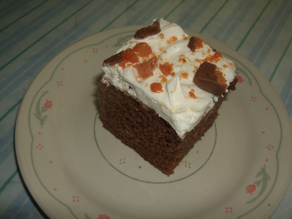 Milkmaid's Recipe Box German Chocolate 'n Butterscotch Pudding Poke