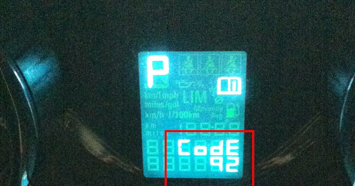 CRUZE F.A.Q. รวม Error Code ของ เชฟโรเลต ครูซ (Cruze Error Code)