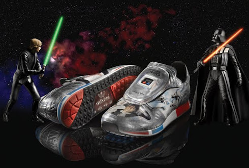 Típicas Adidas estilo 80s con motivos de La Guerra de las Galaxias