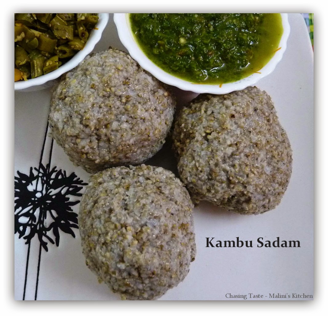 Chasing Taste Kambu Sadam How to make Pearl Millet (bajra) Rice