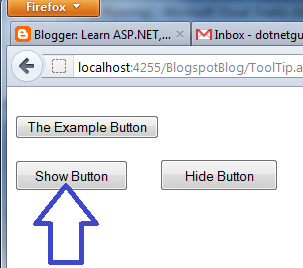 asp.net Button Show or Hide Example