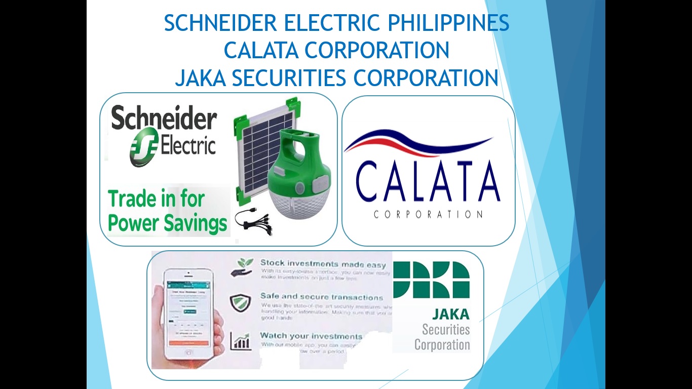 SCHNEIDER ELECTRIC, CALATA CORPORATION, JAKA SECURITIES CORPOTATION