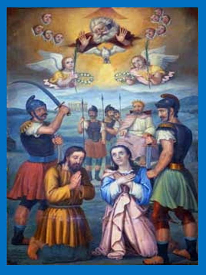 SAN CIPRIANO Y SANTA JUSTINA SUPLICIO DE SAN CIPRIANO Y SANTA JUSTINA