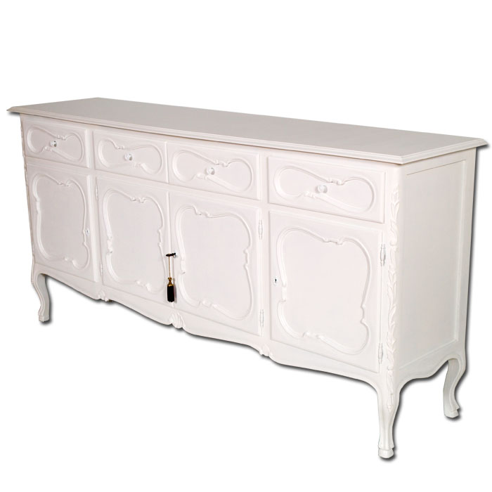 Mobili Shabby Chic Atelier myArtistic Grande credenza laccata bianca