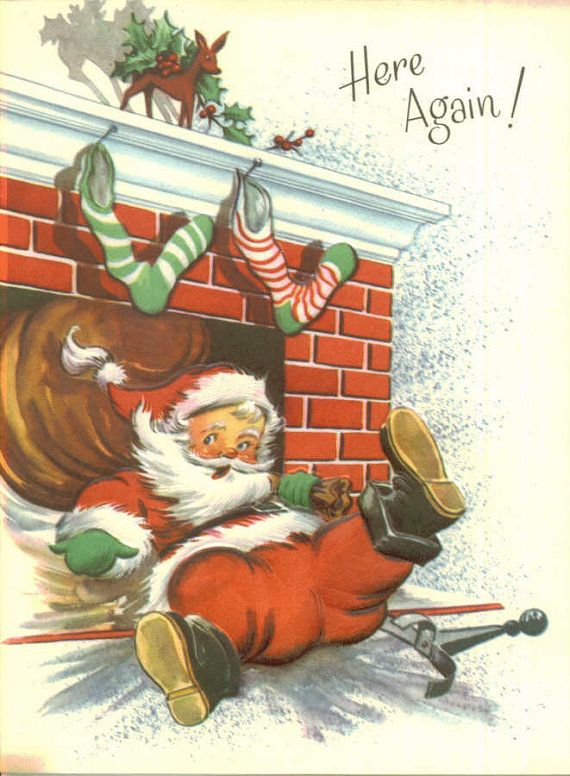 The Funniest Christmas Greeting Cards of Santa Clauses That You May