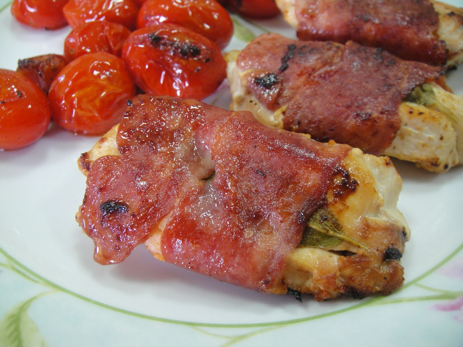 Maryam's Culinary Wonders 98. TurkeyBacon Wrapped Chicken