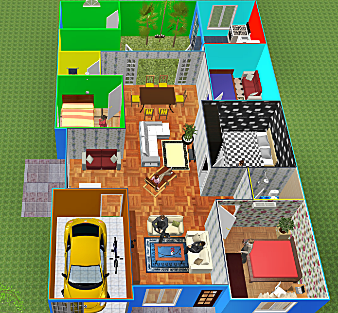 Denah Rumah Minimalis 1 Lantai 5 Kamar Tidur Griya Inspiratif