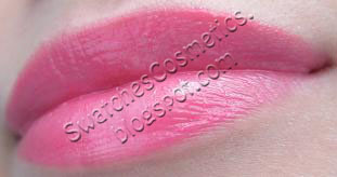  Swatches Cosmetics Свотчи Косметики Губная помада для губ Lipstick Lancome №314 Rose Candy