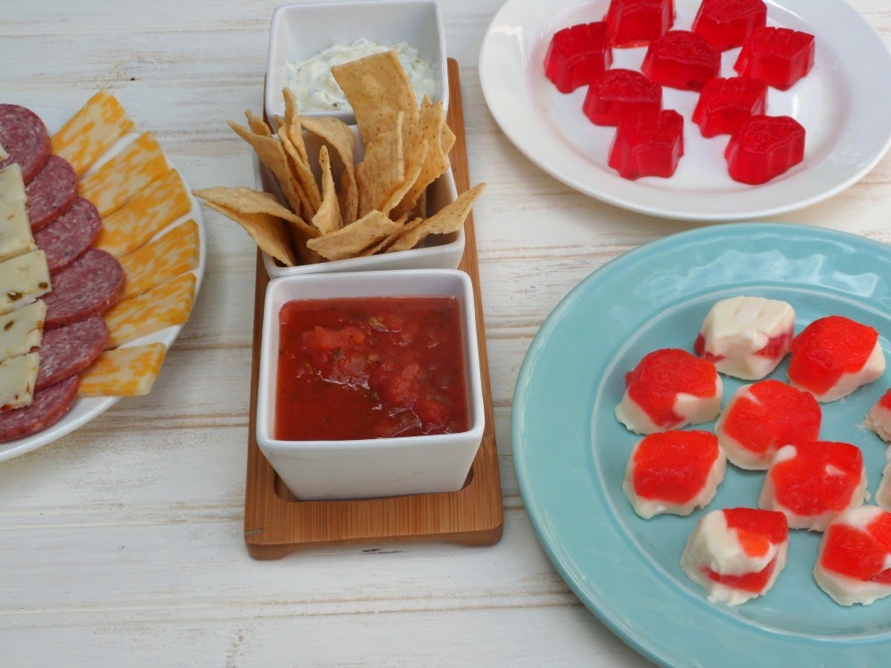 Tailgating Recipes Go Badgers Vanilla Pudding and Strawberry JellO