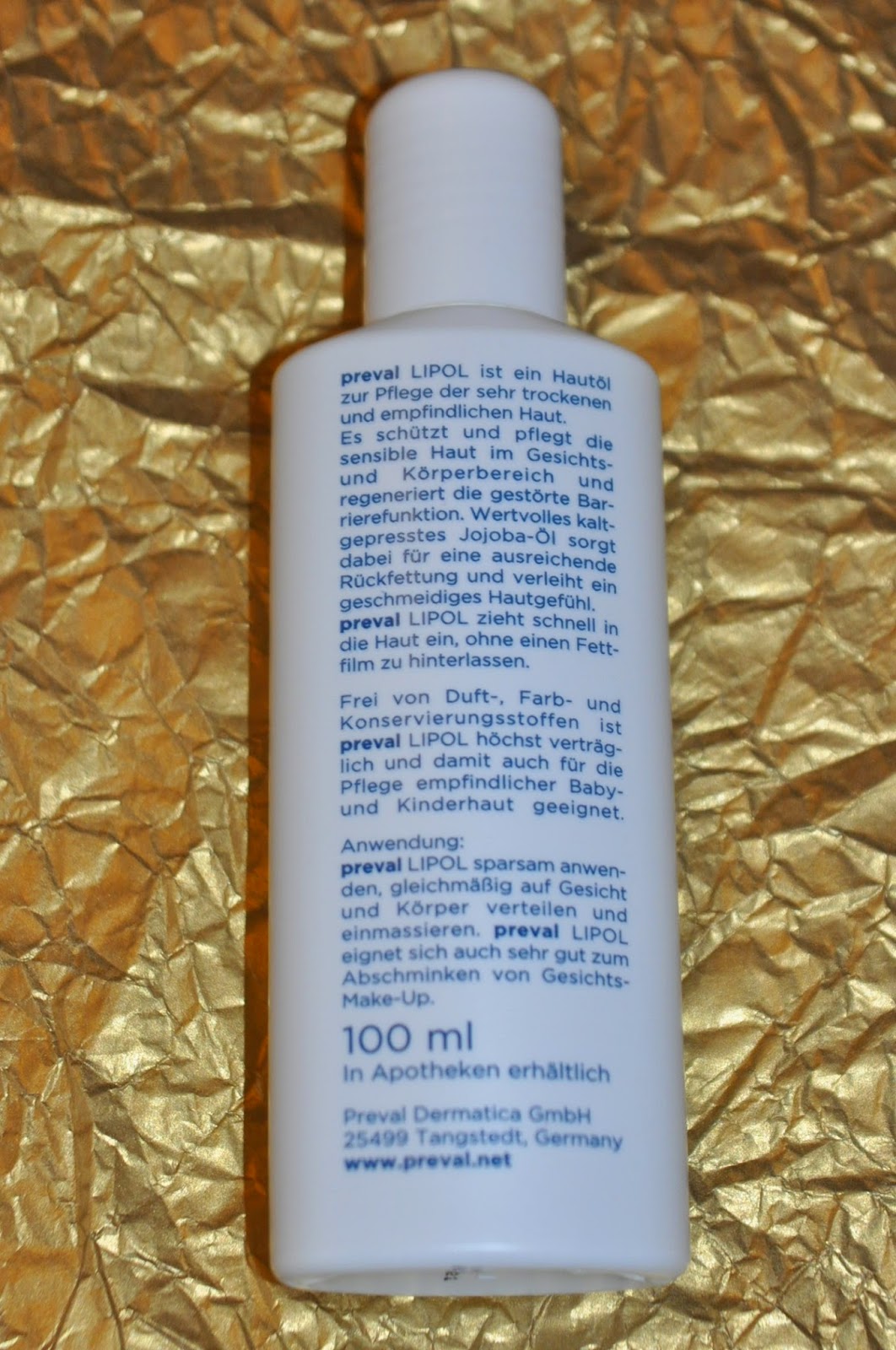 Nettis Testlounge Beauty Produkttests Und Alles Was Neu Ist Preval Lipol Ruckfettendes Hautol Fur Sehr Trockene Haut Bei Mir Im Test