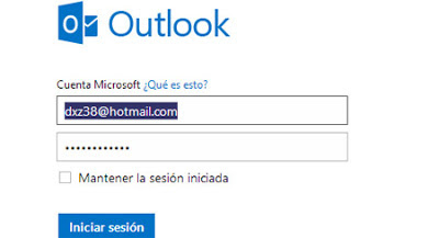 iniciar sesion outlook con hotmail