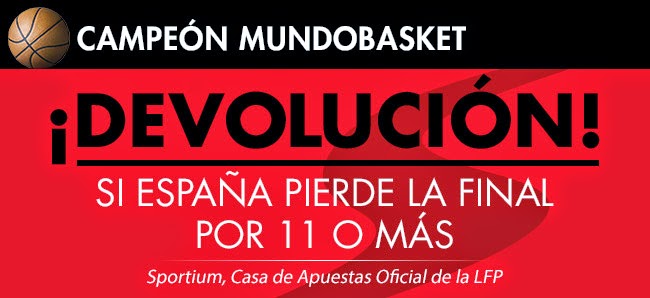 sportium devolucion 25 euros mundobasket 2014. sportium devolucion 25 euros mundobasket 2014.