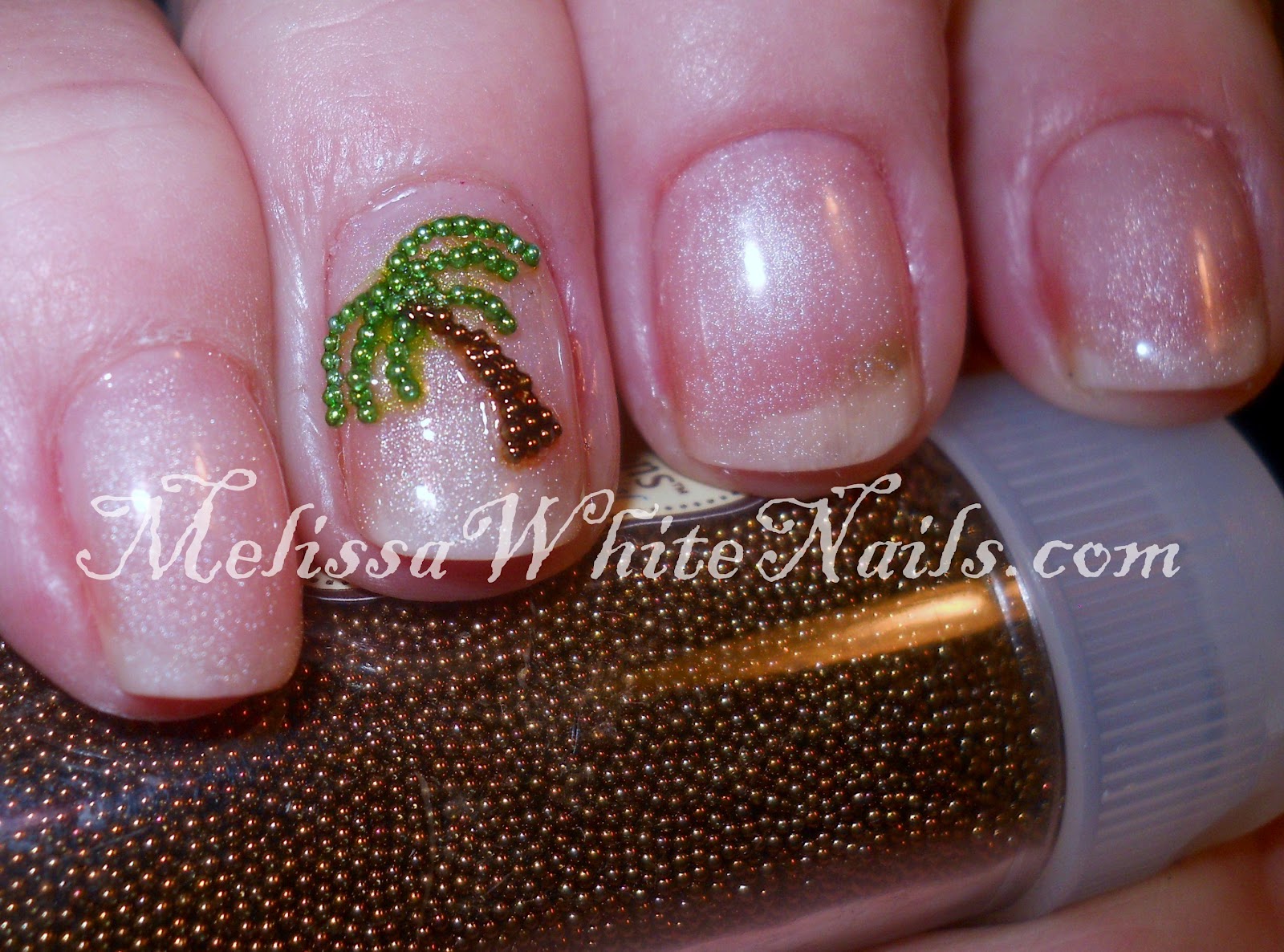 Adventures of a Nail Tech Beaded Palm Tree