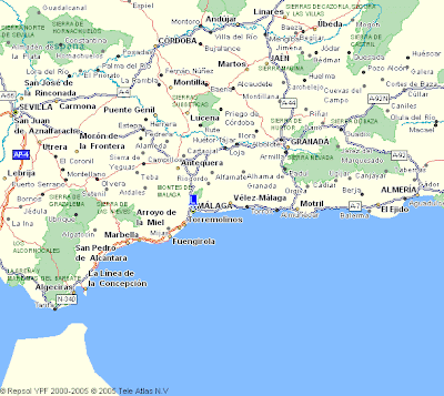 Andalucía Región del Mapa