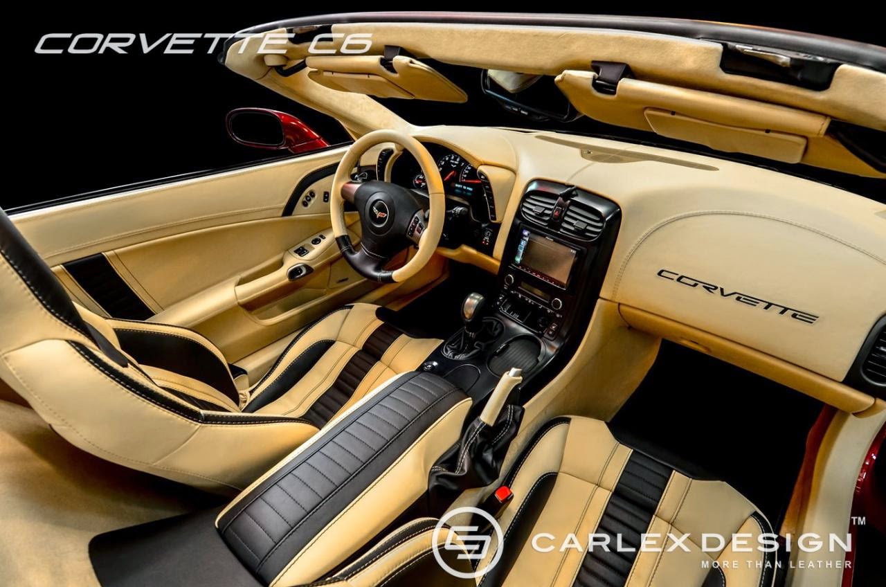 Chevrolet Corvette C6 Convertible interior customized by Carlex Design Euro...