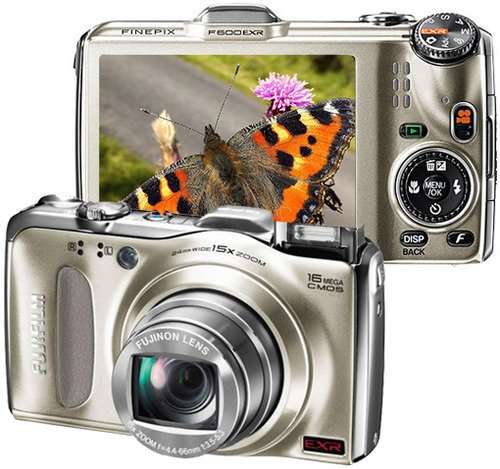 Fujifilm FinePix F600EXR Digital Camera, 16MP Resolution, 3.0 inch LCD Display, 15x Optical Zoom Lens, Red
