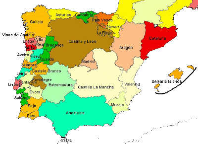 Mapa Político de España Imagen