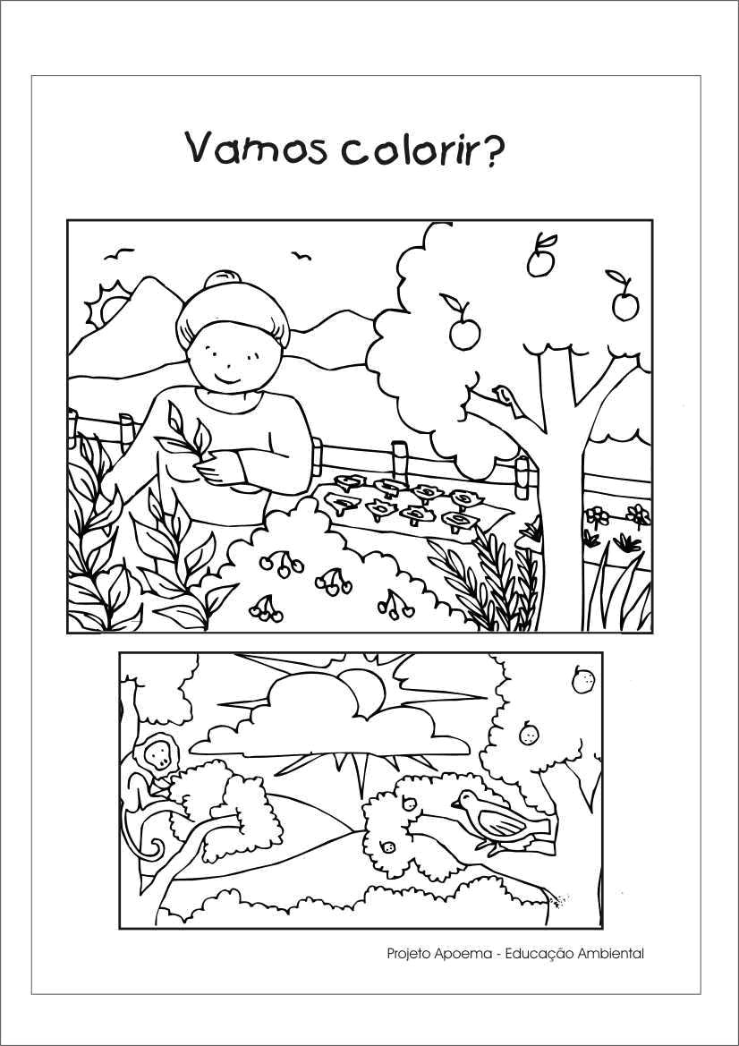atividades alfabetizacao jardim horta pomar:Desenhos de Paisagens e Meio Ambiente para Colorir – @ Desenhos Para atividades alfabetizacao jardim horta pomar:Desenhos de Paisagens e Meio Ambiente para Colorir – @ Desenhos Para