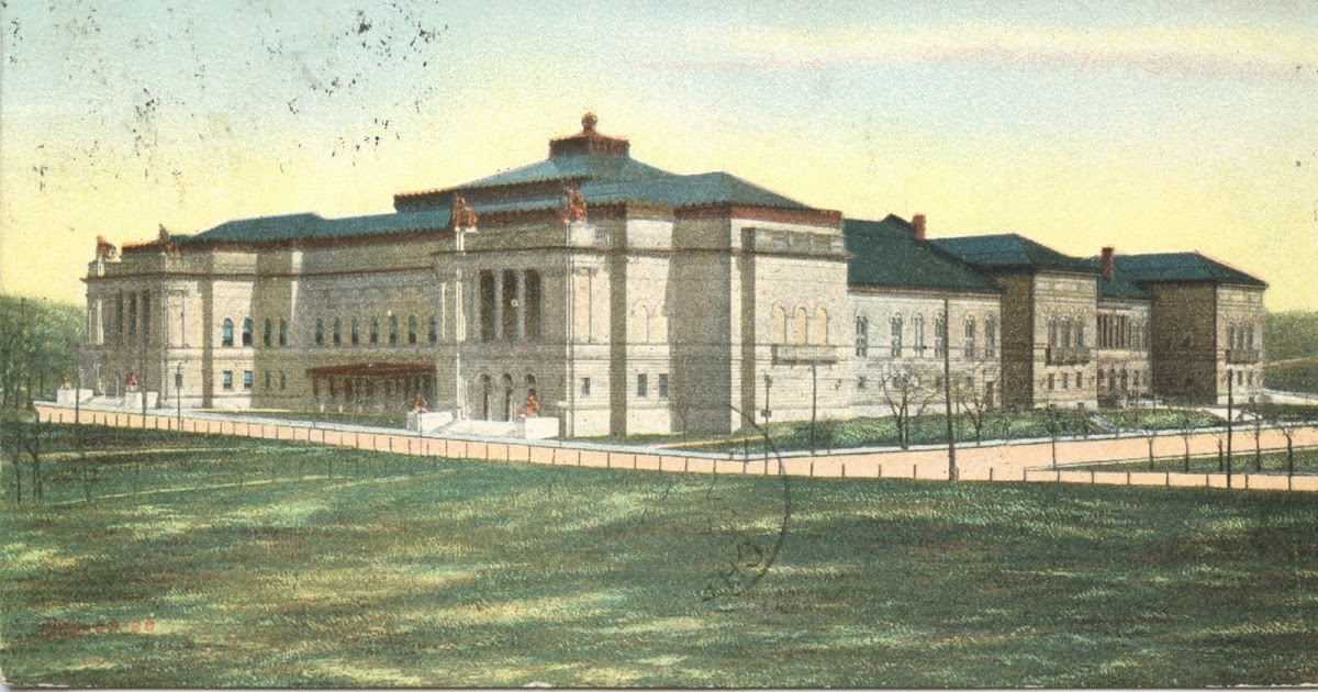 Library Postcards 1907 New Carnegie Library, Pittsburgh, Pennsylvania