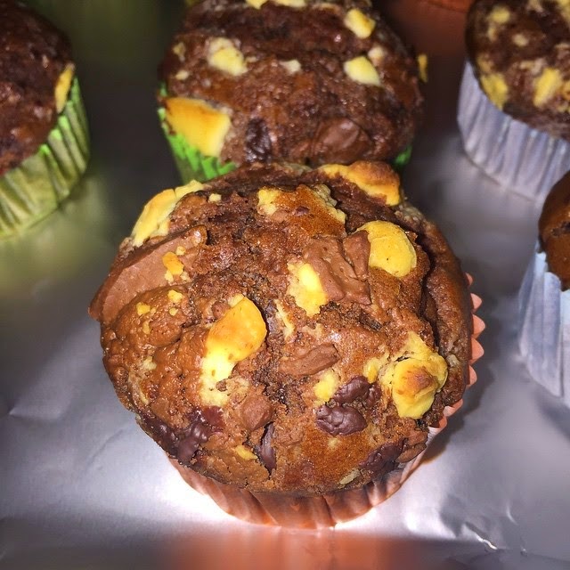 Muffin morbidissimi al cacao e cioccolato