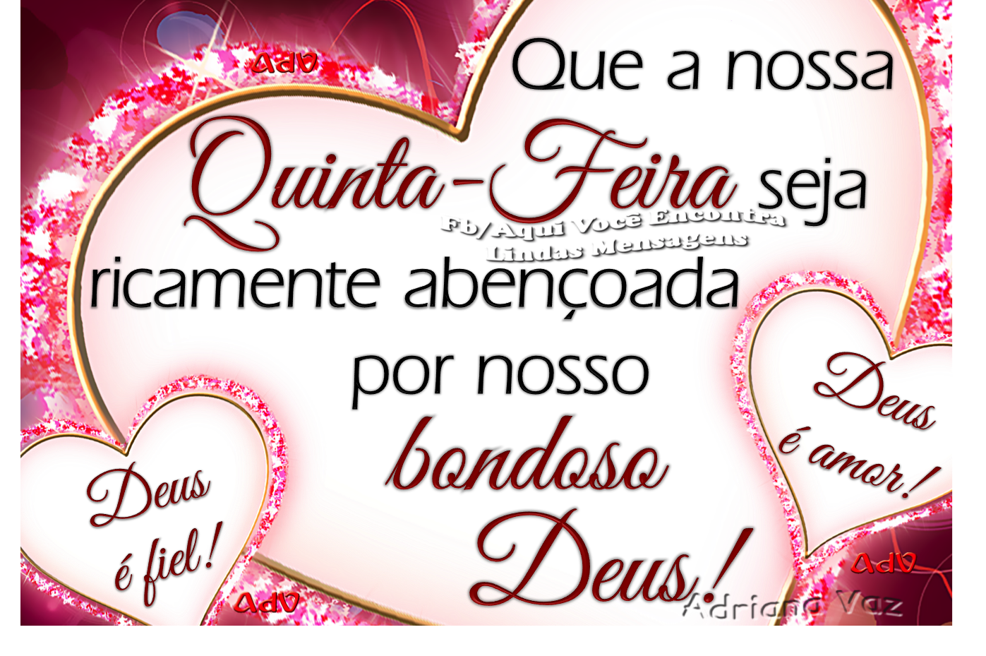 Lindas Mensagens: Feliz Quinta-Feira!