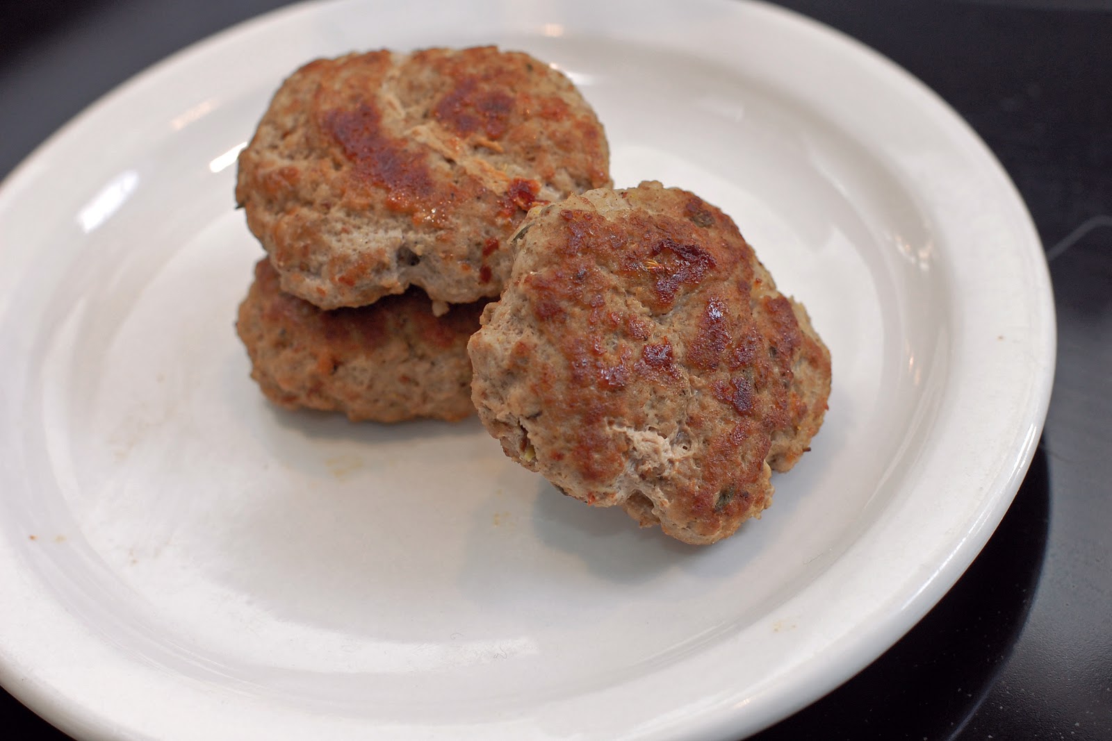 In Michelle's Kitchen Turkey Breakfast Sausage Patties with Flaxseed
