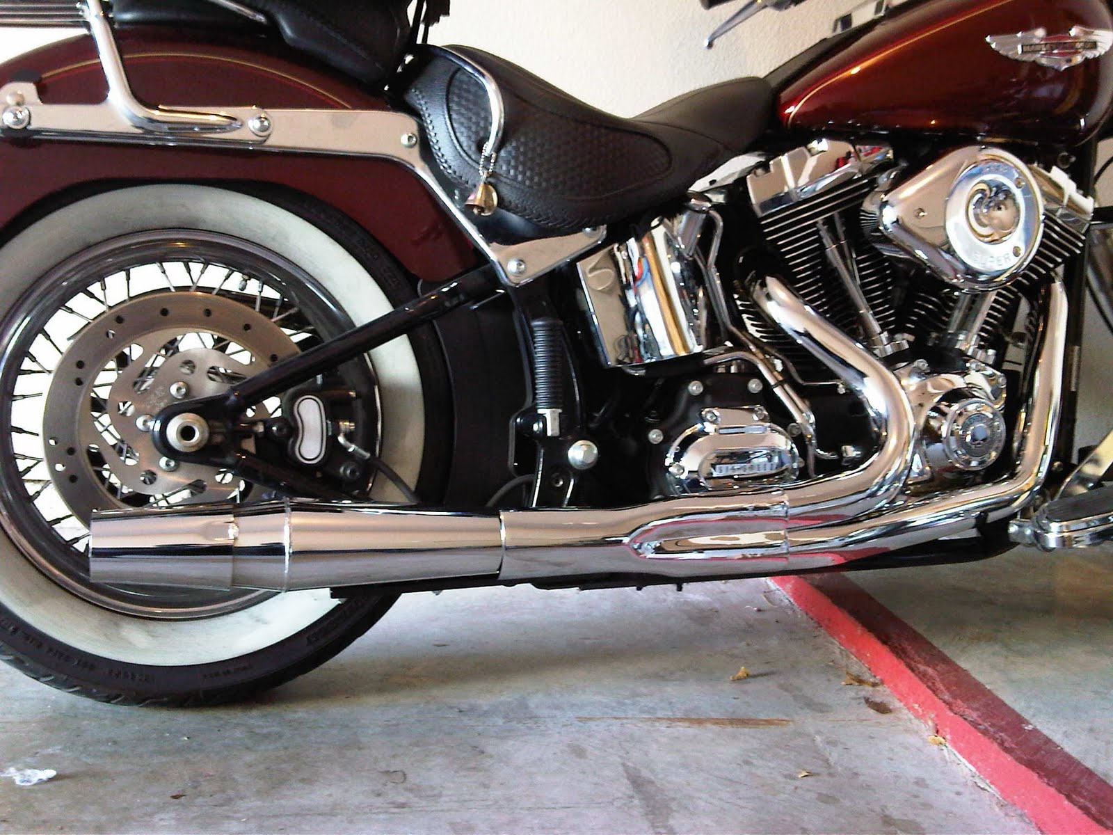 Samson Big Guns vs. Thunderheader....on a Heritage. Harley Davidson