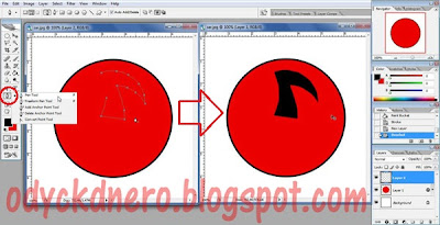 Gambar Sharingan Kakashi di Photoshop