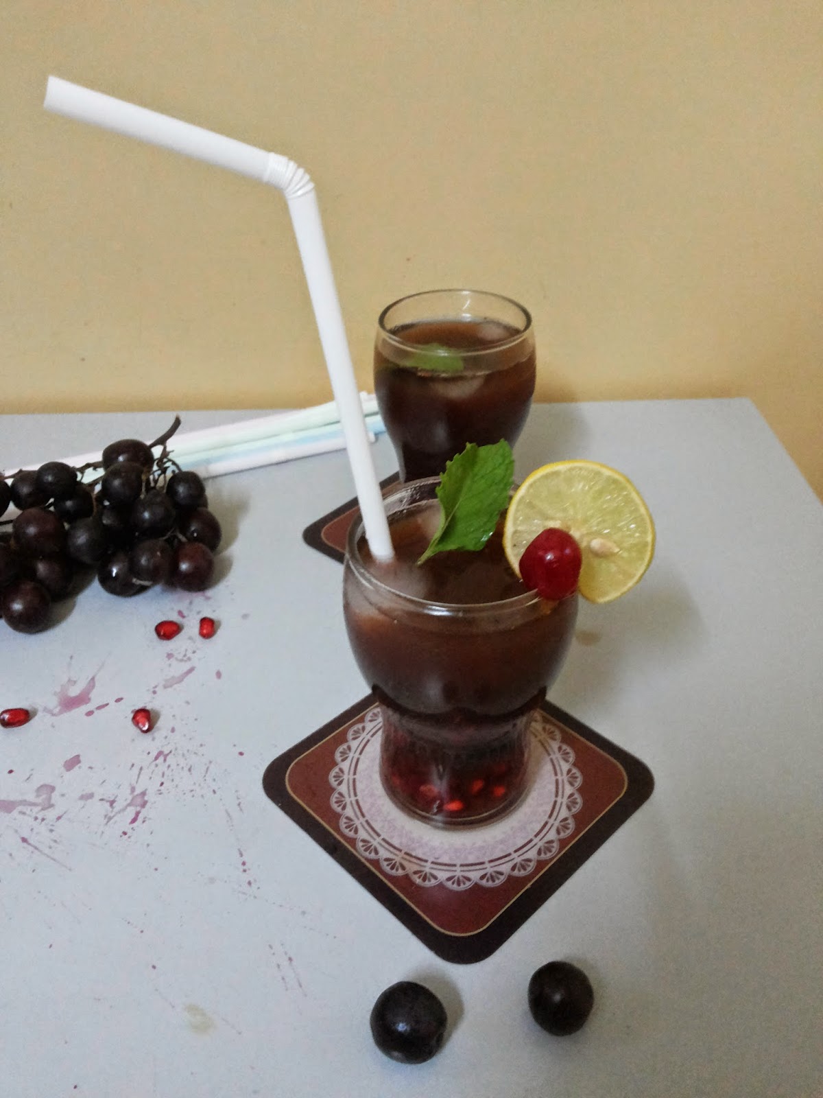 Recipe Of Black Magic How to Make Coffee and Black Grapes Juice