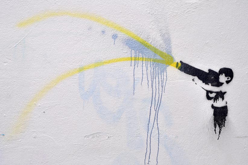 Bristol Street Art, Stencil Distorsion Urbana