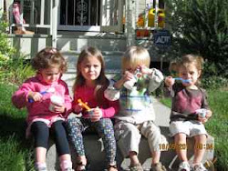 Having a neighborly yogurt snack on front step